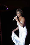 Veteran pop diva Whitney Houston makes her debut on the Chinese mainland at the Hongkou Football Stadium in Shanghai last night. She called the concert "nothing less than a dream-come-true adventure."